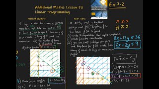 13 Linear programming Additional Maths OCR FSMQ [upl. by Fleur]