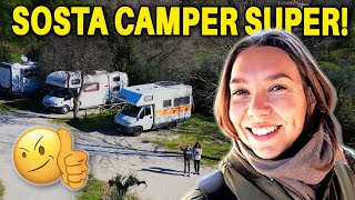 AREA CAMPER in UMBRIA BELLISSIMA e GRATUITA🤩👍Un angolo di paradiso Viaggi in camper [upl. by Hgielrak]