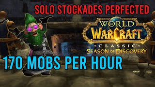 Mage Solo Stockades PERFECTED  WoW Season of Discovery  Insane XP  KallTorak Chaos Bolt NA [upl. by Sylvie]