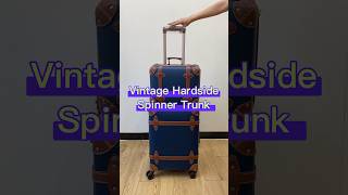 Vintage Hardside Spinner Trunk factory luggagefactory luggage travel luggagetrolley bag good [upl. by Oeflein]