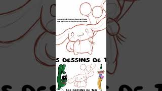 Tuto dessin dessiner apprendreadessiner sanrio chien tutodessin drawing cinnamoroll art [upl. by Maegan]