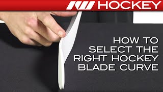 How to Select the Right Hockey Blade Curve [upl. by Alyakam]