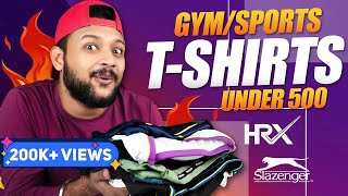 10 Best Active Men TShirt for GymSports Under 500 on Myntra 🔥 TShirt Haul 2022  HRX  ONE CHANCE [upl. by Meyer669]