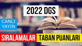 CANLI YAYIN  2022 DGS TABAN PUANLARI NASIL OLACAK DGS TABAN PUANLARI ARTAR MI SIRALAMALAR [upl. by Barsky336]