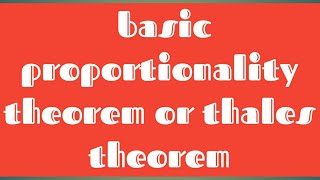 Similar triangles 10th maths basic proportionality theorem or thales theorem  sri pragna [upl. by Novart]