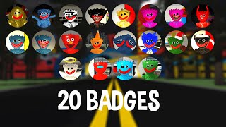 How to get the 20 BADGES in Poppy Playtime Morphs [upl. by Wilone]