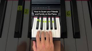 How to Scare your Friends and Family on the Piano piano tutorial halloween [upl. by Ajroj]