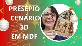 Presépio Cenário 3D em MDF [upl. by Esirehs]