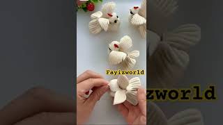 Wonderful birds making using dough artndcraft artwork [upl. by Notaek]