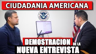 DEMOSTRACION DE ENTREVISTA DE CIUDADANIA AMERICANA 2021 [upl. by Dorkus150]