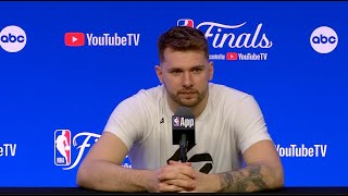 Dallas Mavericks Luka Doncic NBA Finals Media Day Interview Before Facing Boston Celtics [upl. by Garvey]