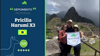 Depoimento Brasil  Pricilia Harumi X3 brasilturismo viagensmachupicchu machupicchu [upl. by Ellerahs]