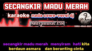 SECANGKIR MADU MERAH  KARAOKE NADA CEWE  VERSI DJ ALDY MUSIC358  LAGU TRENDING SAAT INI [upl. by Hayley805]