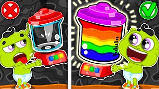 Liam Family USA  Rainbow Blender in DIY Tshirt Challenge  Family Kids Cartoons [upl. by Raine979]