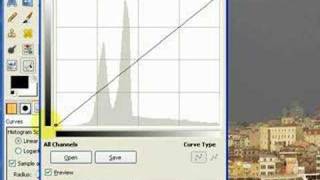 GIMP Tutorial Using Curves to Improve Contrast [upl. by Belford]