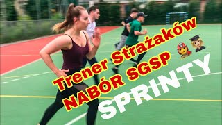 Trener Strażaków  beep test w parach sprinty trening do SGSP [upl. by Nahtanaoj]