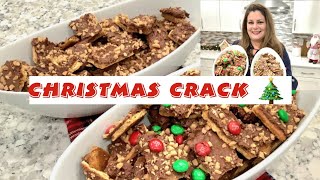 GRAHAM CRACKER TOFFEE  Christmas Crack with Graham Crackers [upl. by Odnalo904]