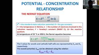 Potentiometry Nernst equation and its applicability for quantification [upl. by Kcirdec847]