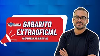 GABARITO EXTRAOFICIAL 01  PREFEITURA DE IBIRITÉ  PROVA DE SÁBADO TARDE  IMESO [upl. by Flodnar238]