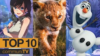 Top 10 Animated Movies of 2019 [upl. by Aerdna235]