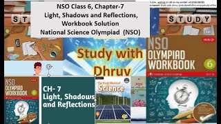 NSO Class 6 Chapter7 Light Shadows and Reflections Workbook Solution National Science Olympiad [upl. by Antoinette400]