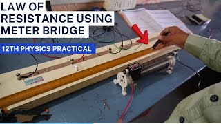 law of resistance using metre bridge series and parallel combination a2zpractical991 [upl. by Tolmann]