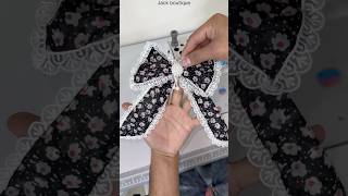 Bow design  blouse bow  hair bow  bowdesign banane ka bilkul aasan tarika very easy [upl. by Eyar8]