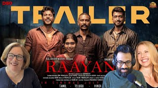 Raayan Trailer Reaction with Amit D54Pod and Kathy CinemondoPodcast [upl. by Zapot]