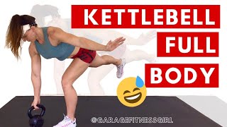 KETTLEBELL FULL BODY FAT LOSS  Best Kettlebell Exercises for Weight Loss [upl. by Pilihp357]