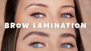 DIY BROW LAMINATION  AT HOME [upl. by Allimac]