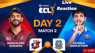 Bangalore Bashers Vs Mumbai Disrupters ECL Live Stream Fukra Vs Munawar [upl. by Ihcur]