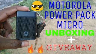 MOTOROLA MICRO POWER PACK UNBOXING AND SPECIFICATIONS [upl. by Rea]