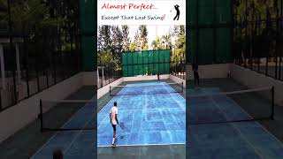 Almost Perfect… Except That Last Swing tennis tennisshorts shorts tennisreels reels swing [upl. by Ris]