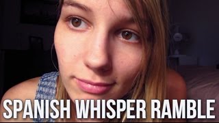 ASMR Spanish Whisper Ramble short some eartoear [upl. by Gregg]