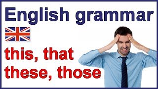 This that these those  Demonstratives  English grammar [upl. by Enaej]