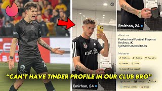 Beşiktaş TERMINATES Players contract after finding his Tinder Profile [upl. by Eenhat]