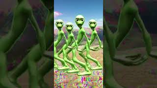 Dame tu cosita green alien dancemusic funny dance comedy calmdown shorts yt colors [upl. by Feer]