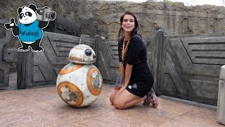 BB8 and R2D2  Star Wars Galaxys Edge  Disneys Hollywood Studios [upl. by Laraine]