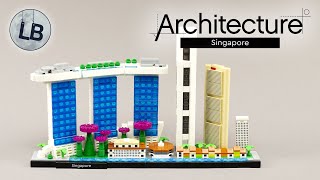 LEGO 21057  Singapore  Architecture  Speed Build Review [upl. by Narak978]