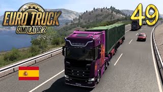 J49 NOUVELLE remorque PORTECONTENEURS BITRAIN avec mon SCANIA en Espagne  Euro Truck Simulator 2 [upl. by Hsoj]