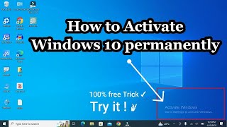 How To Activate Windows 10 Permanently 2023  Free Easy Solution try it [upl. by Marchal]