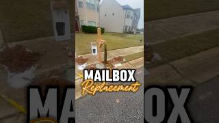 DAMAGED Mailbox and Post Replacement [upl. by Sandell]