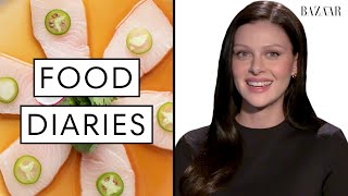 Everything Nicola Peltz Beckham Eats In A Day  Food Diaries  Harpers BAZAAR [upl. by Deraj]