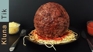 ASMR with a GIANT Meatball 35pound  Eating sounds No Talk [upl. by Schober]