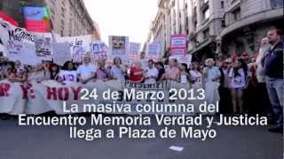 La prueba Guillermo Moreno y la patota K en Plaza de Mayo  24 de Marzo 2013 [upl. by Gemoets38]