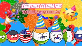 INDEPENDENCE DAY SPECIAL Countries celebrating Indias birthday Funny and interesting countrys [upl. by Raclima]