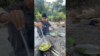 Making Korean Spicy Noodles In Jungle shorts￼ [upl. by Hartzell]