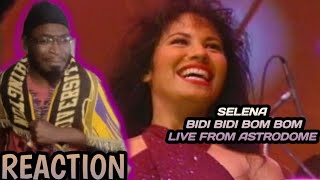 Selena Bidi Bidi Bom Bom Live From Astrodome REACTION [upl. by Alleirbag]