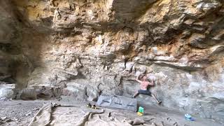 Andy sending Clutch Into Boing v6 the Hole Adelaide Australia [upl. by Dyraj]