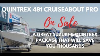 Quintrex 481 Cruiseabout Pro amp Suzuki Boat Package [upl. by Aznofla]